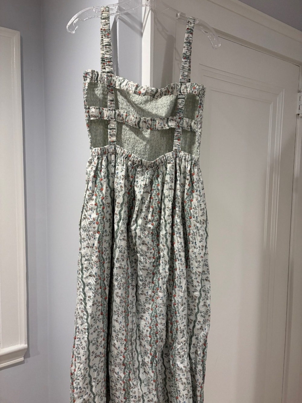 Hill House Home The Anita Nap Dress - Green Provence Floral - Picture 3 of 5